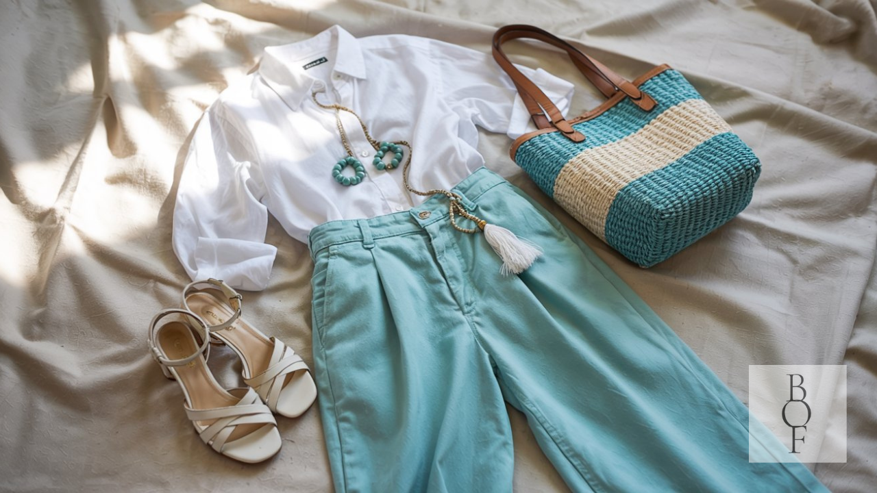 Summer Fashion Alert: Why White and Turquoise Is the Chicest Color Combo of the Season