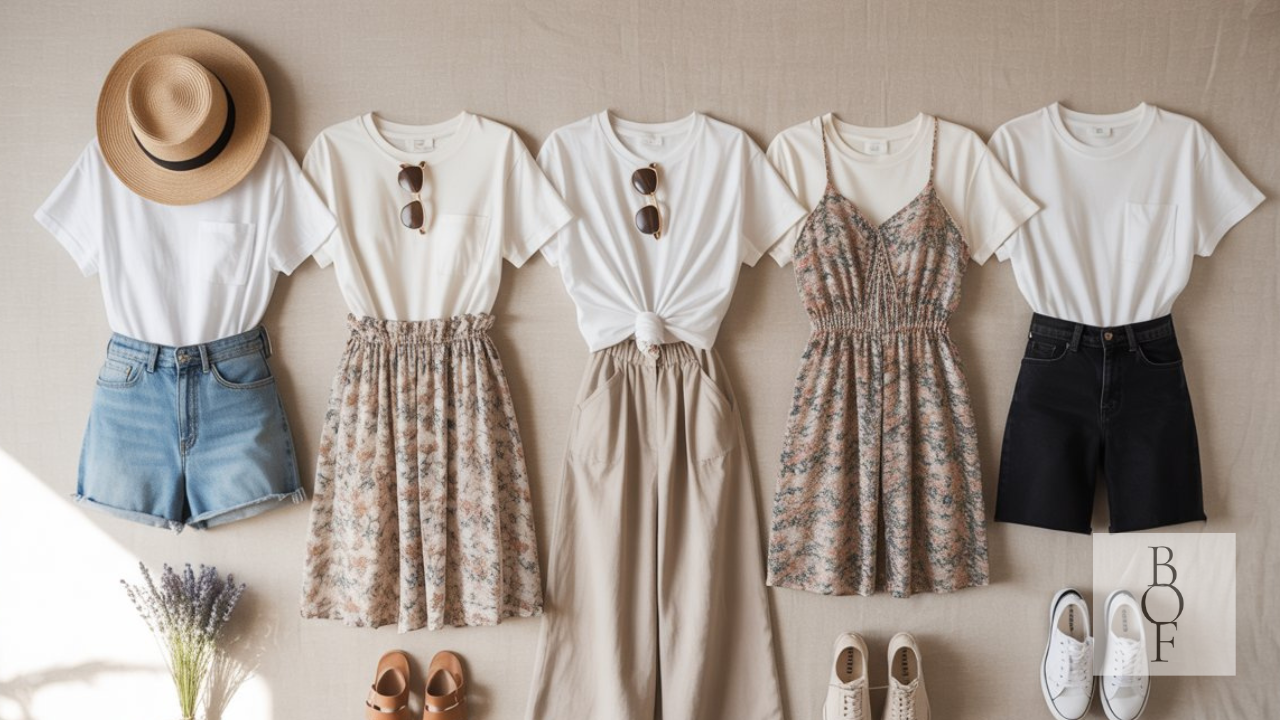Easy Ways to Style a Plain White T-Shirt for Summer Outings
